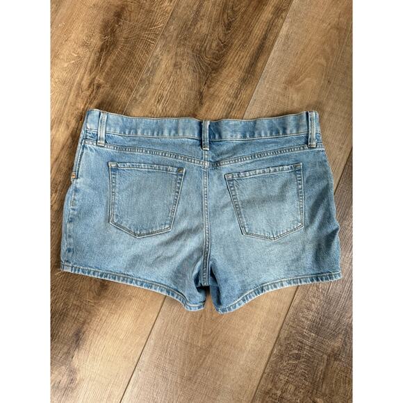 Isabel Maternity Midi Short No Panel‎ Stretchy Waist Size 10 Light Wash - Picture 8 of 9